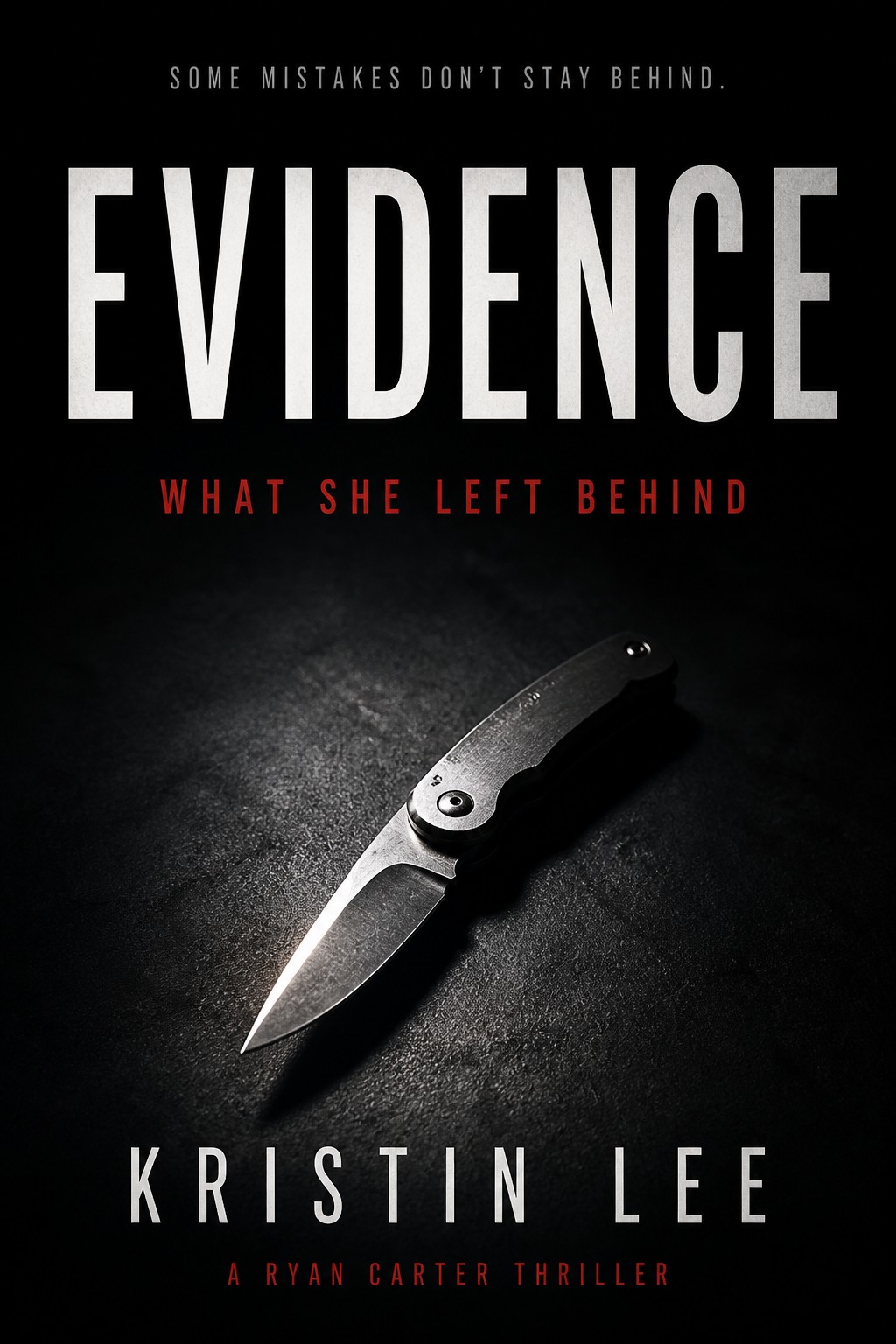 Evidence book cover by Kristin Lee